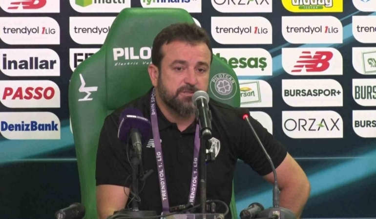 TRENDYOL 1. LİG’İN 9. HAFTASINDA SAHASINDA MARDİN 1969 SPOR’A 2-1 MAĞLUP OLAN BURSASPOR’UN TEKNİK SORUMLUSU FATİH ŞEN, "ÖNÜMÜZDEKİ HAFTA TARAFTARIMIZDAN ÖZRÜMÜZÜ SAHADA DİLEYECEĞİZ" DEDİ.